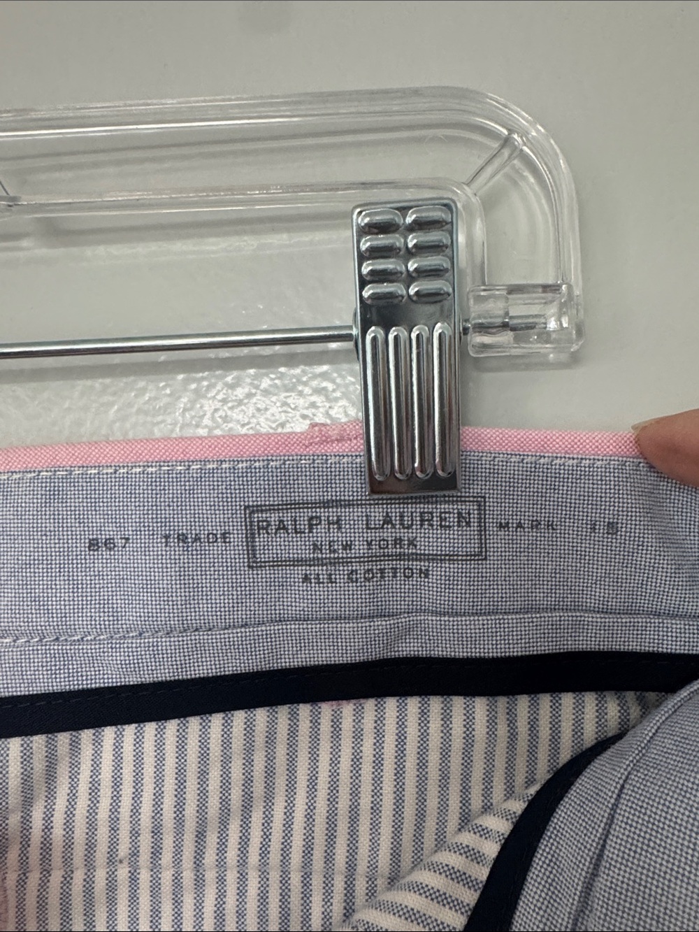 Ralph Lauren Men's Pink Chinos - Slim Tailored Fit Size 34x30 - Picture 2 of 10